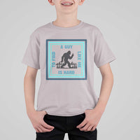 Bigfoot Lover Gift T Shirt For Kid A Guy Like Me Is Hard To Find - Wonder Print Shop