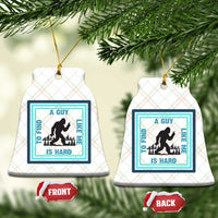 Bigfoot Lover Gift Ceramic Ornament A Guy Like Me Is Hard To Find - Wonder Print Shop