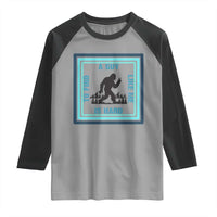 Bigfoot Lover Gift Raglan Shirt A Guy Like Me Is Hard To Find - Wonder Print Shop