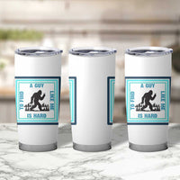 Bigfoot Lover Gift Tumbler Cup A Guy Like Me Is Hard To Find
