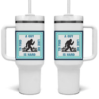 Bigfoot Lover Gift Tumbler With Handle A Guy Like Me Is Hard To Find