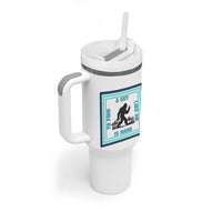 Bigfoot Lover Gift Tumbler With Handle A Guy Like Me Is Hard To Find