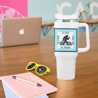 Bigfoot Lover Gift Tumbler With Handle A Guy Like Me Is Hard To Find