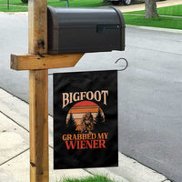 Bigfoot Grabbed My Wiener Garden Flag Funny Dachshund Lover Gift - Wonder Print Shop