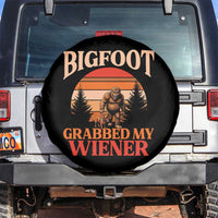 Bigfoot Grabbed My Wiener Spare Tire Cover Funny Dachshund Lover Gift - Wonder Print Shop