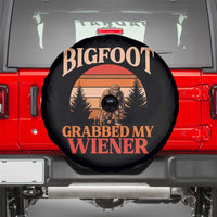 Bigfoot Grabbed My Wiener Spare Tire Cover Funny Dachshund Lover Gift - Wonder Print Shop