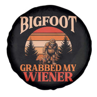 Bigfoot Grabbed My Wiener Spare Tire Cover Funny Dachshund Lover Gift - Wonder Print Shop