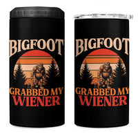 Bigfoot Grabbed My Wiener 4 in 1 Can Cooler Tumbler Funny Dachshund Lover Gift