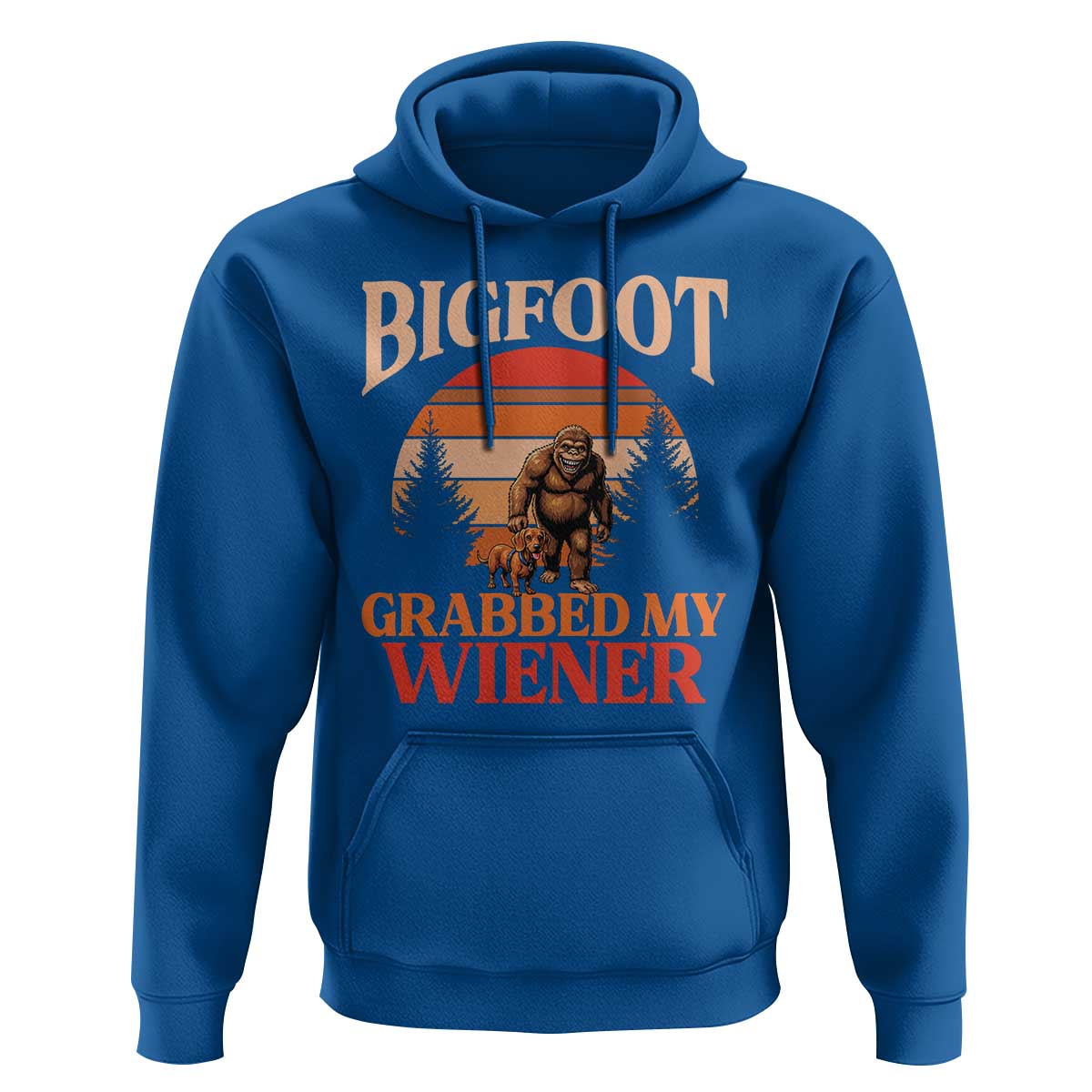 Bigfoot Grabbed My Wiener Hoodie Funny Dachshund Lover Gift - Wonder Print Shop