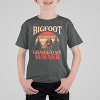 Bigfoot Grabbed My Wiener T Shirt For Kid Funny Dachshund Lover Gift - Wonder Print Shop