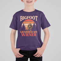 Bigfoot Grabbed My Wiener T Shirt For Kid Funny Dachshund Lover Gift - Wonder Print Shop
