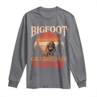 Bigfoot Grabbed My Wiener Long Sleeve Shirt Funny Dachshund Lover Gift - Wonder Print Shop