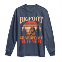 Bigfoot Grabbed My Wiener Long Sleeve Shirt Funny Dachshund Lover Gift - Wonder Print Shop