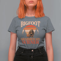 Bigfoot Grabbed My Wiener T Shirt For Women Funny Dachshund Lover Gift - Wonder Print Shop