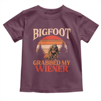 Bigfoot Grabbed My Wiener Toddler T Shirt Funny Dachshund Lover Gift - Wonder Print Shop