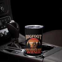 Bigfoot Grabbed My Wiener Tumbler Cup Funny Dachshund Lover Gift