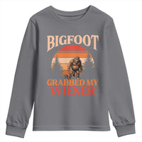 Bigfoot Grabbed My Wiener Youth Sweatshirt Funny Dachshund Lover Gift - Wonder Print Shop