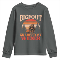 Bigfoot Grabbed My Wiener Youth Sweatshirt Funny Dachshund Lover Gift - Wonder Print Shop