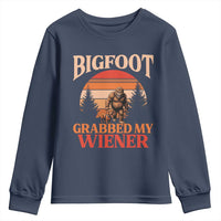 Bigfoot Grabbed My Wiener Youth Sweatshirt Funny Dachshund Lover Gift - Wonder Print Shop