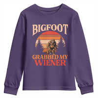 Bigfoot Grabbed My Wiener Youth Sweatshirt Funny Dachshund Lover Gift - Wonder Print Shop