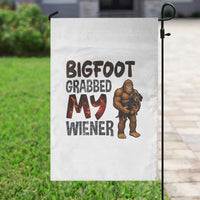Bigfoot Grabbed My Wiener Garden Flag Funny Dog Lover Gift - Wonder Print Shop