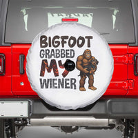 Bigfoot Grabbed My Wiener Spare Tire Cover Funny Dog Lover Gift - Wonder Print Shop