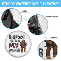 Bigfoot Grabbed My Wiener Spare Tire Cover Funny Dog Lover Gift - Wonder Print Shop