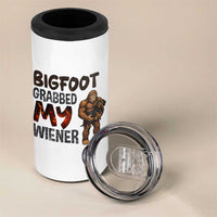Bigfoot Grabbed My Wiener 4 in 1 Can Cooler Tumbler Funny Dog Lover Gift