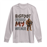 Bigfoot Grabbed My Wiener Long Sleeve Shirt Funny Dog Lover Gift - Wonder Print Shop