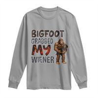 Bigfoot Grabbed My Wiener Long Sleeve Shirt Funny Dog Lover Gift - Wonder Print Shop