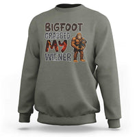 Bigfoot Grabbed My Wiener Sweatshirt Funny Dog Lover Gift - Wonder Print Shop