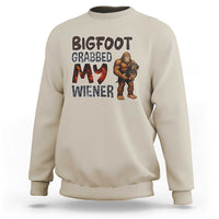 Bigfoot Grabbed My Wiener Sweatshirt Funny Dog Lover Gift - Wonder Print Shop