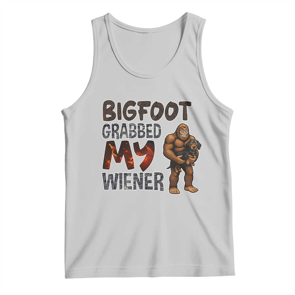 Bigfoot Grabbed My Wiener Tank Top Funny Dog Lover Gift - Wonder Print Shop