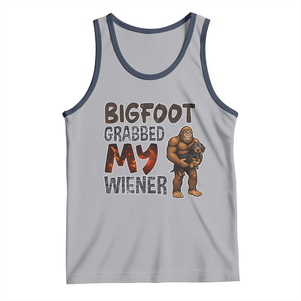 Bigfoot Grabbed My Wiener Tank Top Funny Dog Lover Gift - Wonder Print Shop