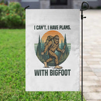 I Cant I Have Plans With Bigfoot Garden Flag Funny Cryptid Lover Gift - Wonder Print Shop