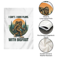 I Cant I Have Plans With Bigfoot Garden Flag Funny Cryptid Lover Gift - Wonder Print Shop