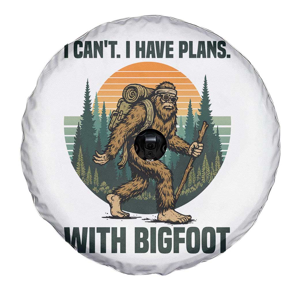 I Cant I Have Plans With Bigfoot Spare Tire Cover Funny Cryptid Lover Gift - Wonder Print Shop