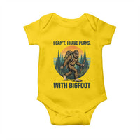 I Cant I Have Plans With Bigfoot Baby Onesie Funny Cryptid Lover Gift - Wonder Print Shop