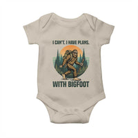I Cant I Have Plans With Bigfoot Baby Onesie Funny Cryptid Lover Gift - Wonder Print Shop