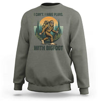 I Cant I Have Plans With Bigfoot Sweatshirt Funny Cryptid Lover Gift - Wonder Print Shop