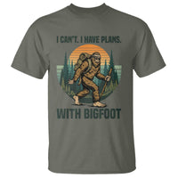 I Cant I Have Plans With Bigfoot T Shirt Funny Cryptid Lover Gift - Wonder Print Shop