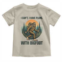 I Cant I Have Plans With Bigfoot Toddler T Shirt Funny Cryptid Lover Gift - Wonder Print Shop
