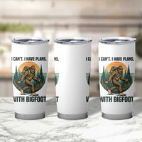 I Cant I Have Plans With Bigfoot Tumbler Cup Funny Cryptid Lover Gift