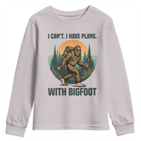 I Cant I Have Plans With Bigfoot Youth Sweatshirt Funny Cryptid Lover Gift - Wonder Print Shop