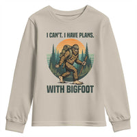 I Cant I Have Plans With Bigfoot Youth Sweatshirt Funny Cryptid Lover Gift - Wonder Print Shop