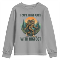 I Cant I Have Plans With Bigfoot Youth Sweatshirt Funny Cryptid Lover Gift - Wonder Print Shop