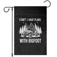 Funny Bigfoot Driving Car Garden Flag I Cant I Have Plans With Bigfoot - Wonder Print Shop