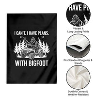 Funny Bigfoot Driving Car Garden Flag I Cant I Have Plans With Bigfoot - Wonder Print Shop
