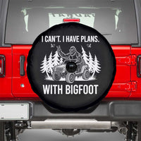 Funny Bigfoot Driving Car Spare Tire Cover I Cant I Have Plans With Bigfoot - Wonder Print Shop