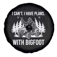 Funny Bigfoot Driving Car Spare Tire Cover I Cant I Have Plans With Bigfoot - Wonder Print Shop